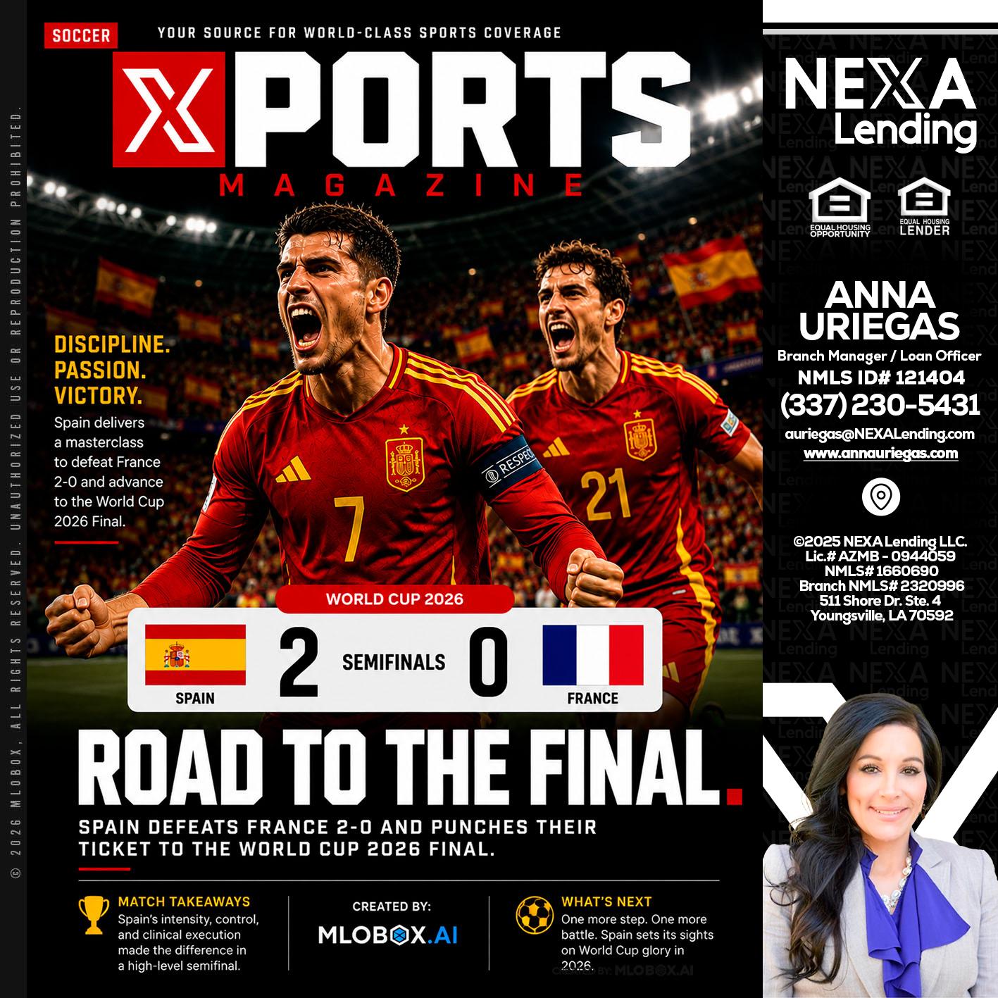 XPORTS WORLD CUP 2026 - Anna Uriegas -Loan Officer