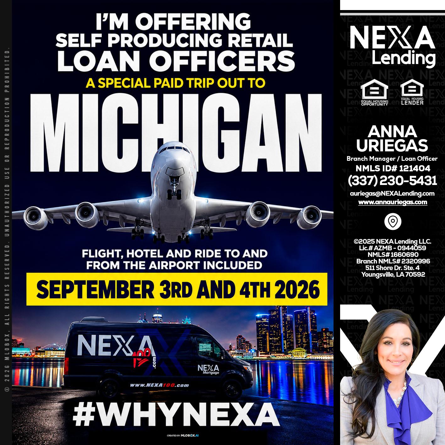 MICHIGAN - Anna Uriegas -Loan Officer