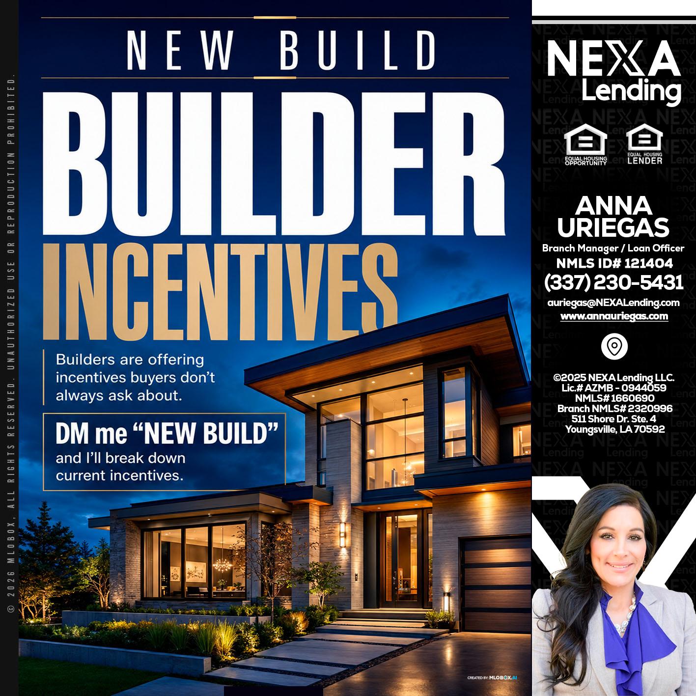 NEW BUILDER - Anna Uriegas -Loan Officer
